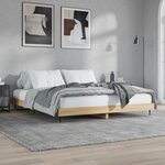 vidaXL Cadre de lit sans matelas chêne sonoma 140x200 cm