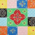 vidaXL Table de chevet multicolore 40x35x45 cm bois de manguier solide