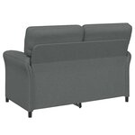 vidaXL Canapé 100  polyester  cadre en métal  MDF  Contreplaqué
