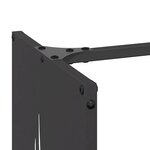 vidaXL Portant de bois chauffage noir 40x30x80 cm