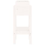 vidaXL Jardinière blanc 62x30x69 cm bois massif de pin