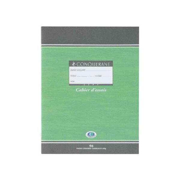 Cahier Agrafé 170x220 32 Pages 70g Double Ligne 3mm Interligne 10mm x 25 CONQUÉRANT