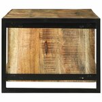 vidaXL Table basse 120 x 50 x 38 cm Bois de manguier brut massif