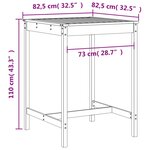 vidaXL Ensemble de bar de jardin 5 Pièces bois massif de Douglas