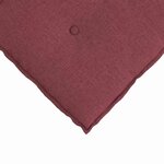 vidaXL Coussin de Dos Bordeaux 180 x 19 x 50 cm tissu