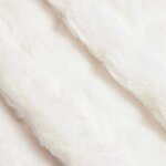 vidaXL Couverture en Fourrure de Lapin Synthétique Olite 4 Pièces Blanc
