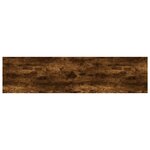 vidaXL Étagères murales 4 Pièces chêne fumé 80x20x1 5cm bois d'ingénierie