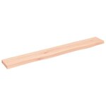 vidaXL Étagère murale 80x10x2 cm bois de chêne massif non traité