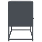 vidaXL Meuble TV anthracite 68x39x60 5 cm acier