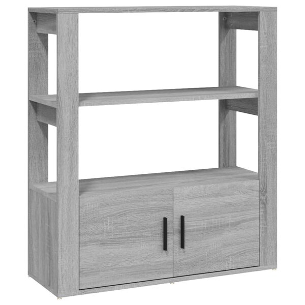 vidaXL Buffet Sonoma gris 80x30x90 cm Bois d'ingénierie