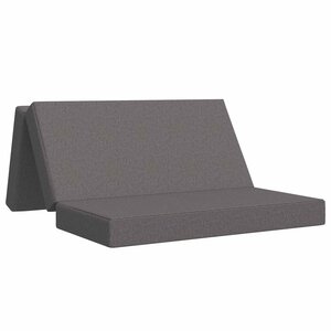 vidaXL Canapé-lit pliable 160 x 67 x 45 cm Gris clair