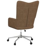 vidaXL Chaise de relaxation Taupe Tissu