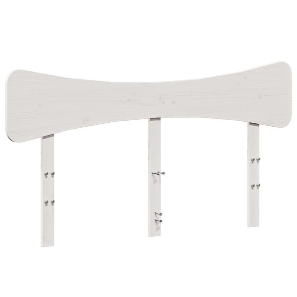 vidaXL Tête de lit blanc 160 cm bois massif de pin