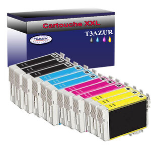 12 Cartouches Compatibles pour Epson T1811/ T1812/ T1813/ T1814 (18XL) - T3AZUR