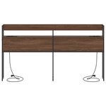 vidaXL Tête de lit de rangement Chêne marron 200 cm Bois d'ingénierie