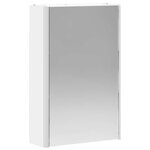 vidaXL Armoire Miroir de Salle de Bain Blanc 33 x 11 5 x 50 cm