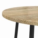 vidaXL Ensemble de tables d'appoint 2 Pièces Chêne Sonoma et noir