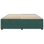 vidaXL Cadre de lit Vert foncé 180x200 cm Velours