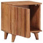 vidaXL Table de chevet faite main Marron Teck 40 x 30 x 45 cm