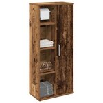 vidaXL Meuble de salle de bain avec porte-rouleau vieux bois