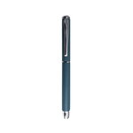 Stylo plume cristo 13 x 1.1 cm - corps métal - pointe iridium - bleu pétrole