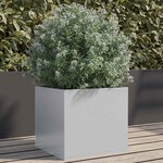 vidaXL Jardinière argenté 32x30x29 cm acier galvanisé