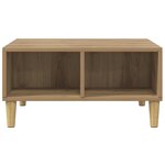 vidaXL Table basse chêne artisanal 60x60x30 cm bois d'ingénierie