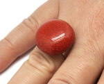 Bague céramique petit modèle Rouge