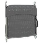 vidaXL Chaises longues pliables lot de 2 gris textilène et acier