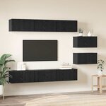 vidaXL Ensemble meuble TV 8 Pièces Chêne noir 60 x 30 x 30 cm