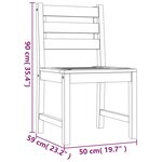 vidaXL Chaises de jardin lot de 6 Bois de teck solide