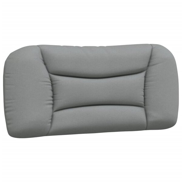 vidaXL Coussin de tête de lit Hvar gris clair 90 cm tissu