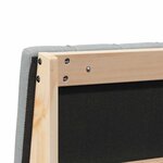 vidaXL Tête de lit capitonnée Gris clair 135 cm Pin massif