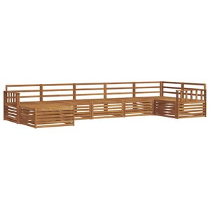 vidaXL Ensemble de canapés d'extérieur 7 pc Naturel