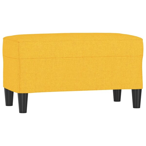 vidaXL Banc Jaune clair 70x35x41 cm Tissu