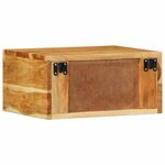 vidaXL Tables de chevet murales 2 Pièces bois massif d'acacia