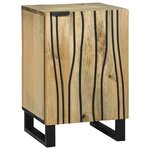 vidaXL Meuble de Salle de Bain 38x33 5x58 cm en Bois Massif de Mangue et Bois Ingénieré