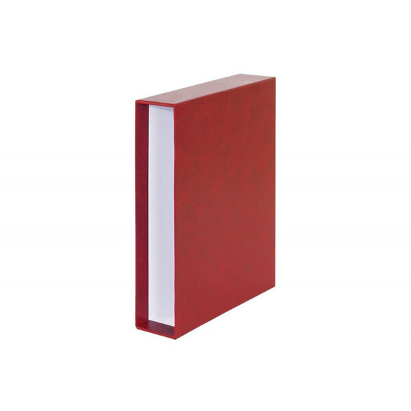 Boitier de protection pour Classeur Lindner élégant. Couleur - Rouge