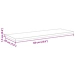 vidaXL Étagère à livres 4 Pièces Noir 60 x 20 x 1.5 cm Bois d'ingénierie