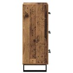 vidaXL Buffet Bois Ancien 34 5 x 34 x 90 cm Bois d'ingénierie et fer