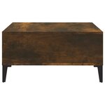 vidaXL Table basse chêne fumé 60x60x30 cm bois d'ingénierie