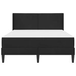 vidaXL Cadre de lit avec matelas Noir 120 x 190 cm Velours