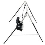 AXI Balançoire siège pour bébé Métal 146x94x118 cm Anthracite et crème