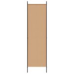 vidaXL Paravent 4 panneaux Beige 200 x 180 cm Tissu