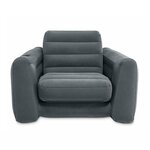Intex Chaise coulissante 117x224x66 cm Gris foncé