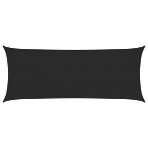 vidaXL Voile d'ombrage 160 g/m² Noir 2x4 5 m PEHD