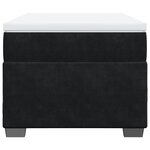 vidaXL Sommier à lattes de lit avec matelas Noir 90x200 cm Velours