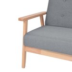 vidaXL Fauteuil gris foncé tissu