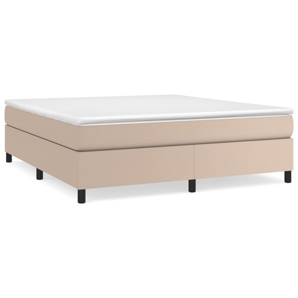 vidaXL Cadre de lit sans matelas cappuccino 160x200 cm similicuir