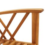 vidaXL Chaises de jardin 2 Pièces Bois d'acacia massif